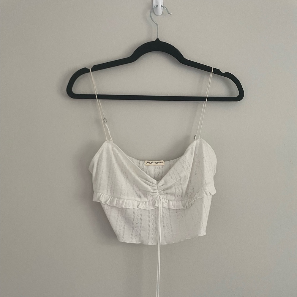 Love for lemon white tank